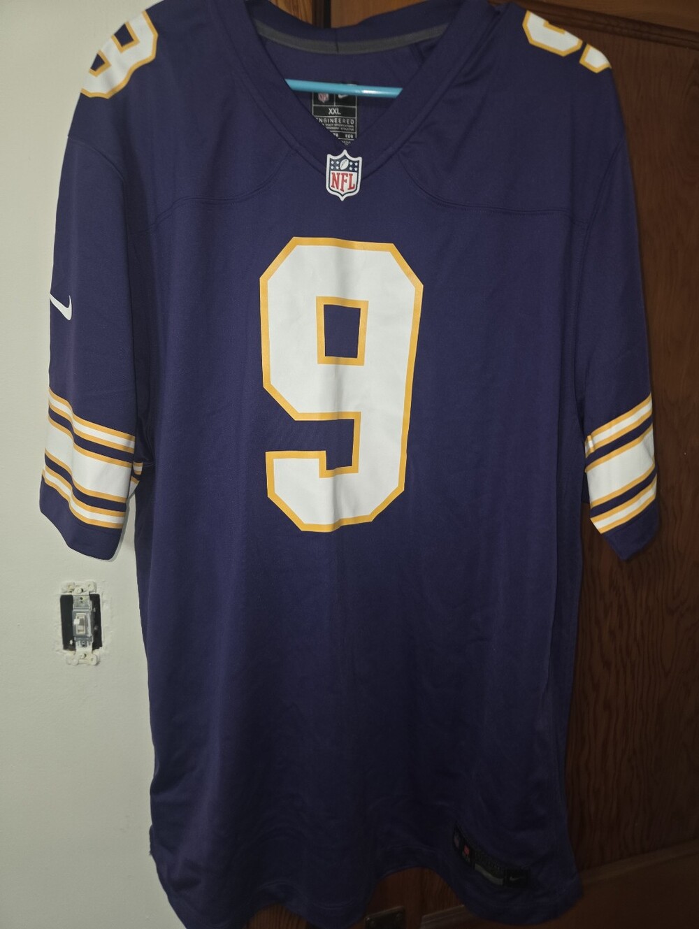 Nike Purple Jj Mccarthy #9 Football Nike Game Jersey Minnesota Vikings 2xl NWT